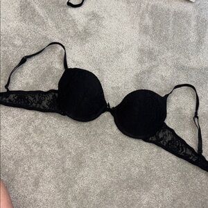 SO Black Lace Push Up Bra Intimates Sleepwear